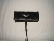 MAC 7pc - Make up brush set in soft leather case - tie wrap closure