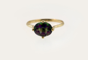 10 K Yellow Gold Mystique Topaz Ring Size 6,  7,  8,  9 Available