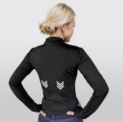  Women's Reflective Zip Jacket for Night Sports